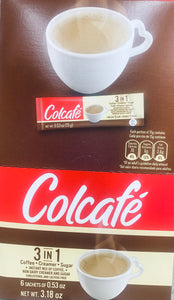 COLCAFE "SACHETS" 3 EN 1 (CAJA DE 6 BOLSITAS)