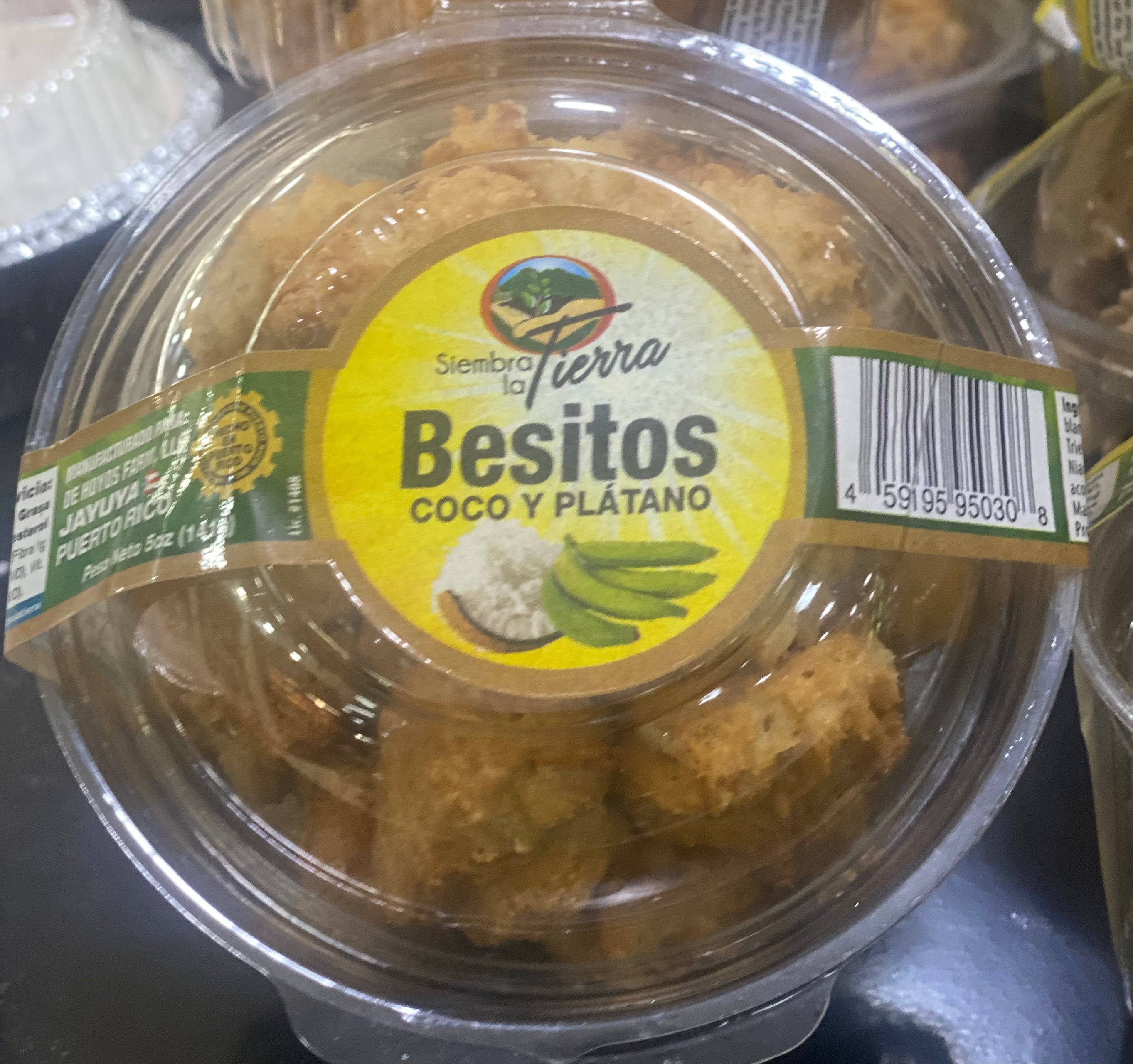 BESITOS DE COCO Y PLATANO (12 UNIDADES)