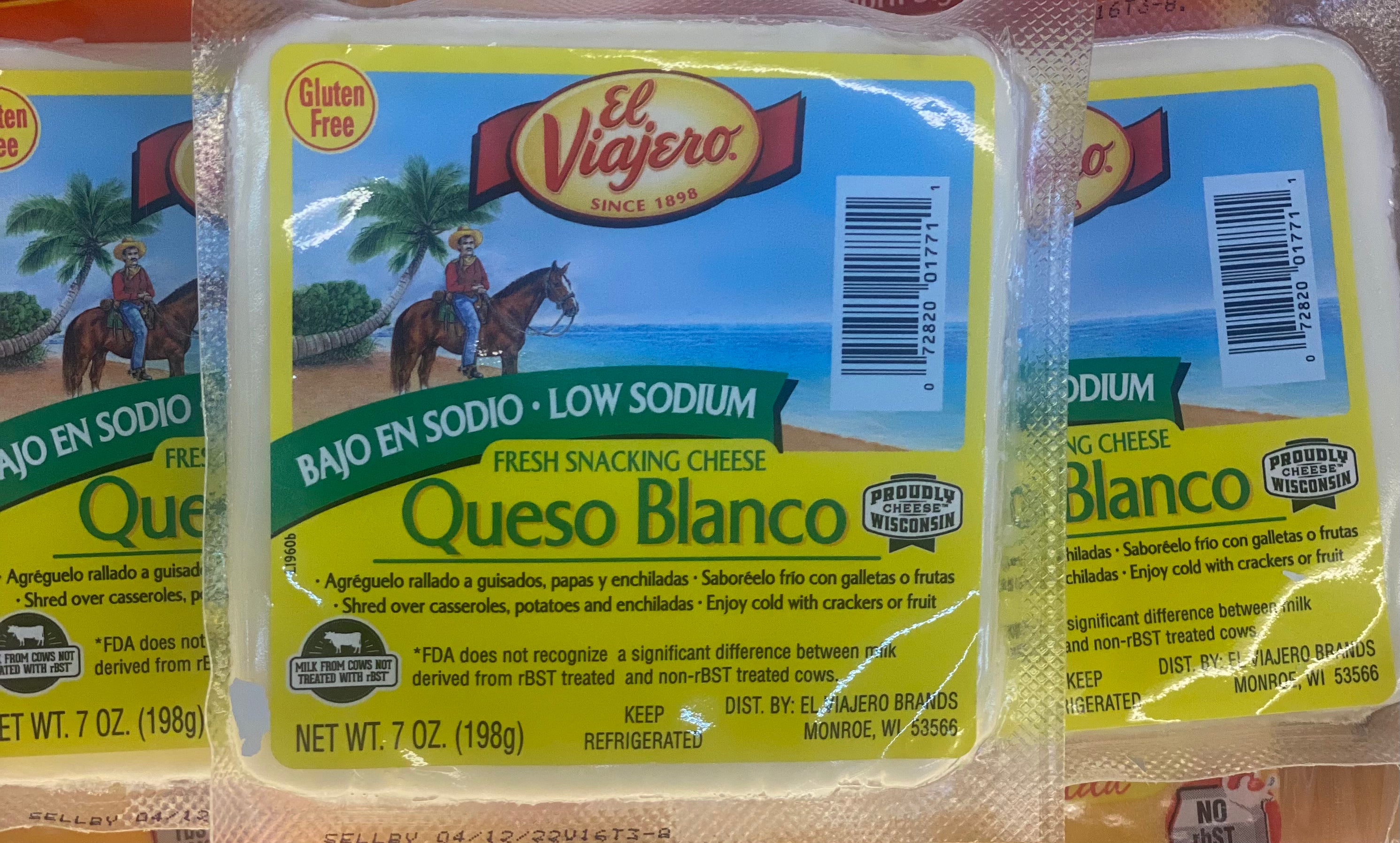 QUESO BLANCO "EL VIAJERO" LOW SODIUM (PAQUETE DE 3)