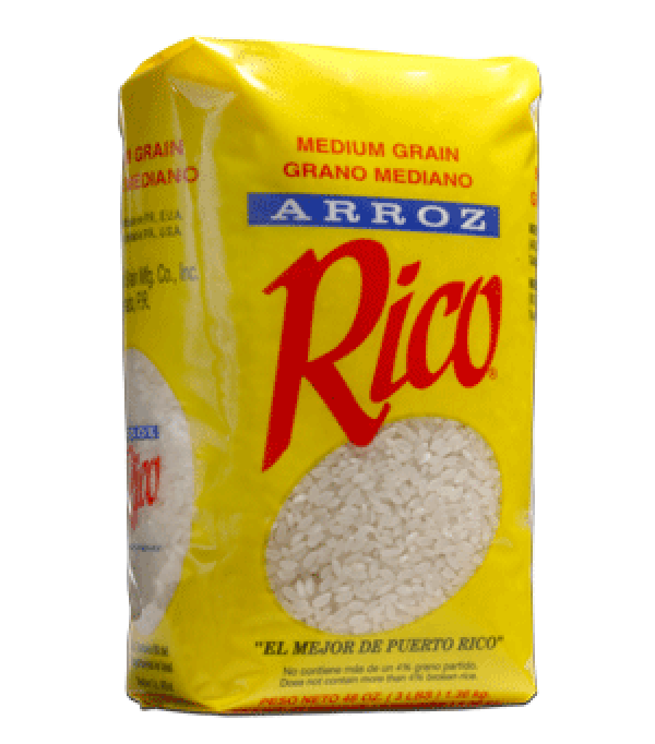 ARROZ RICO GRANO MEDIANO (3 PAQUETES DE 3 LBS CADA UNO)