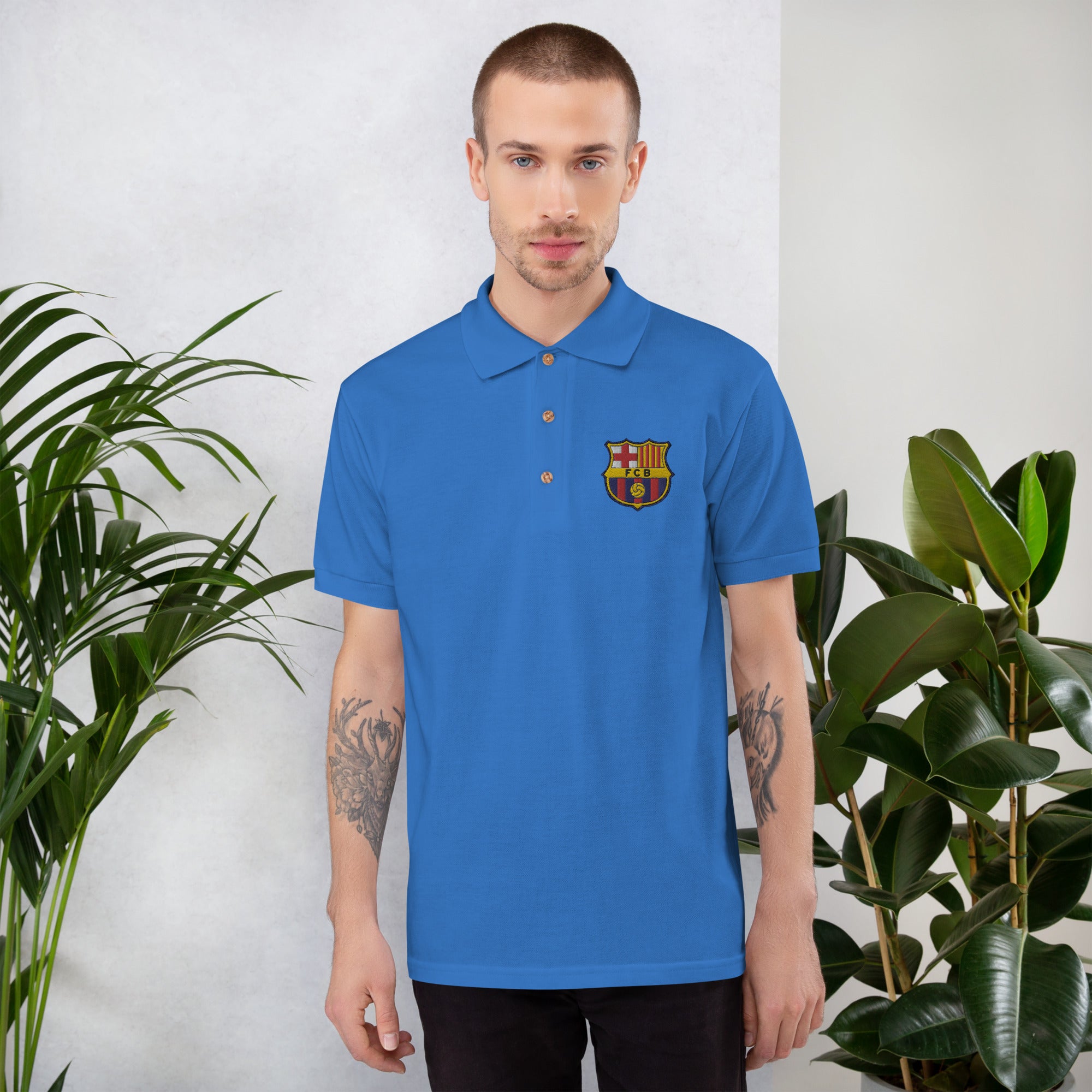 EMOBROIDERED BARÇA POLO (NEW LOGO)